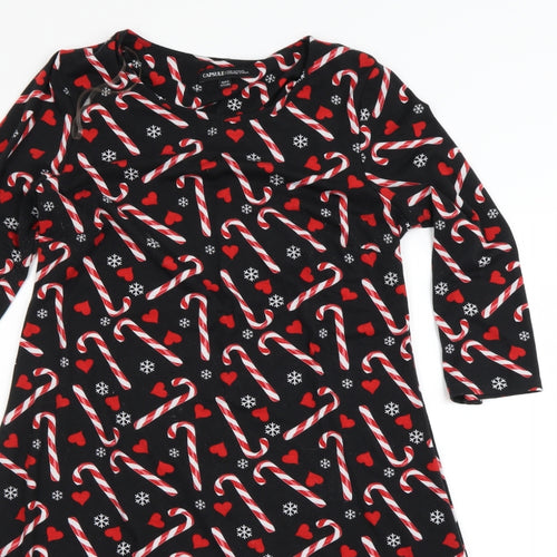 CAPSULE  Womens Black   T-Shirt Dress  Size 12