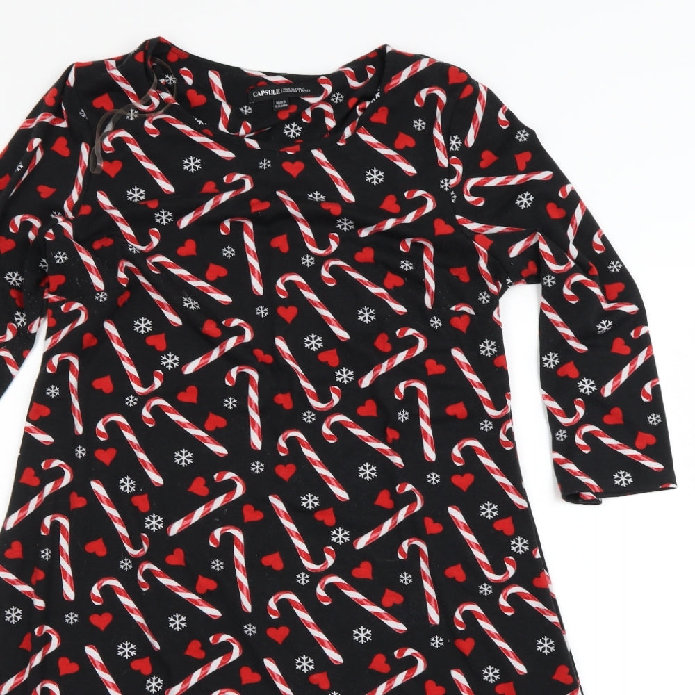 CAPSULE  Womens Black   T-Shirt Dress  Size 12