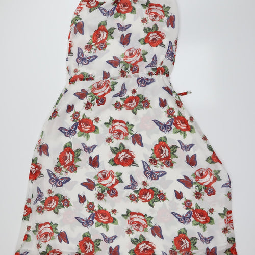 NEXT Womens White Floral  Fit & Flare  Size 8