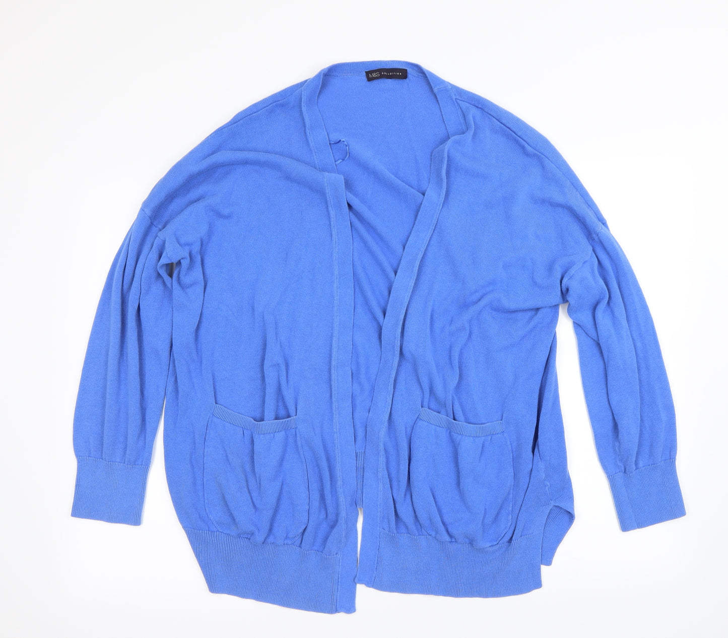 Marks and Spencer Womens Blue   Cardigan Jumper Size XL