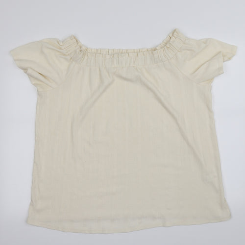George Womens Ivory   Basic Blouse Size 18