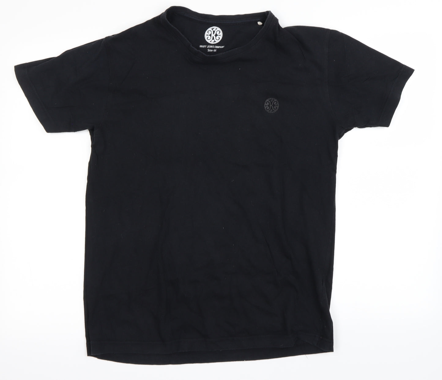 kruff jeans Mens Black    T-Shirt Size M