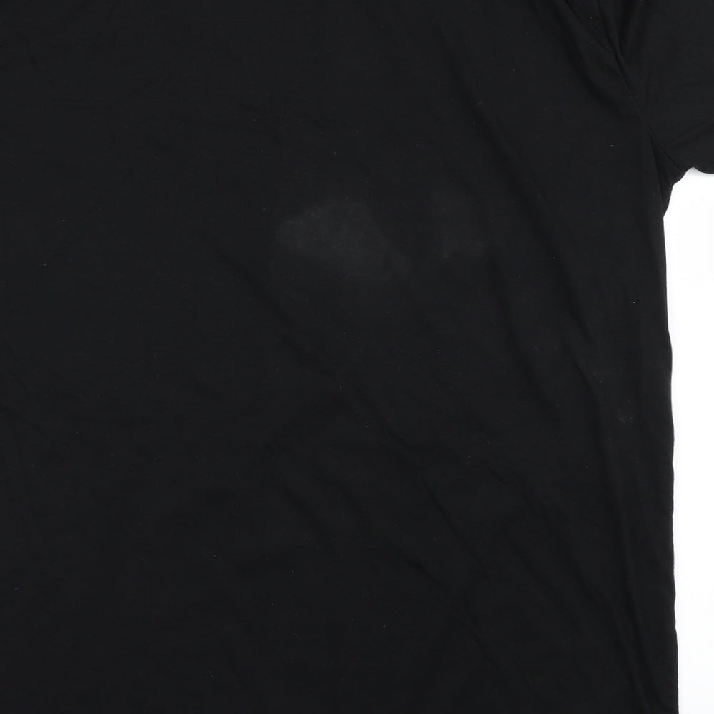 Preworn Mens Black    T-Shirt Size 4XL