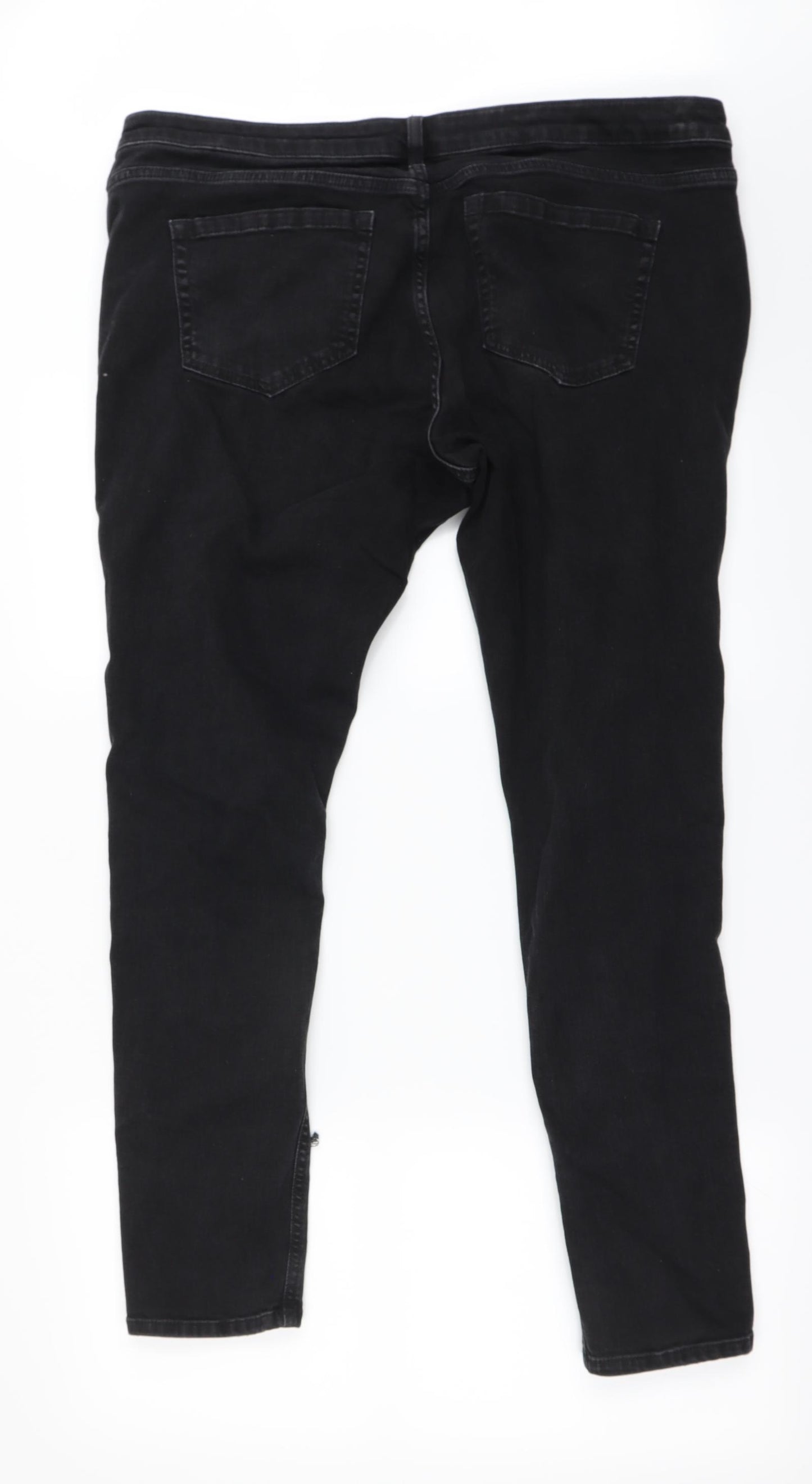 Preworn Womens Black   Skinny Jeans Size 20 L21 in