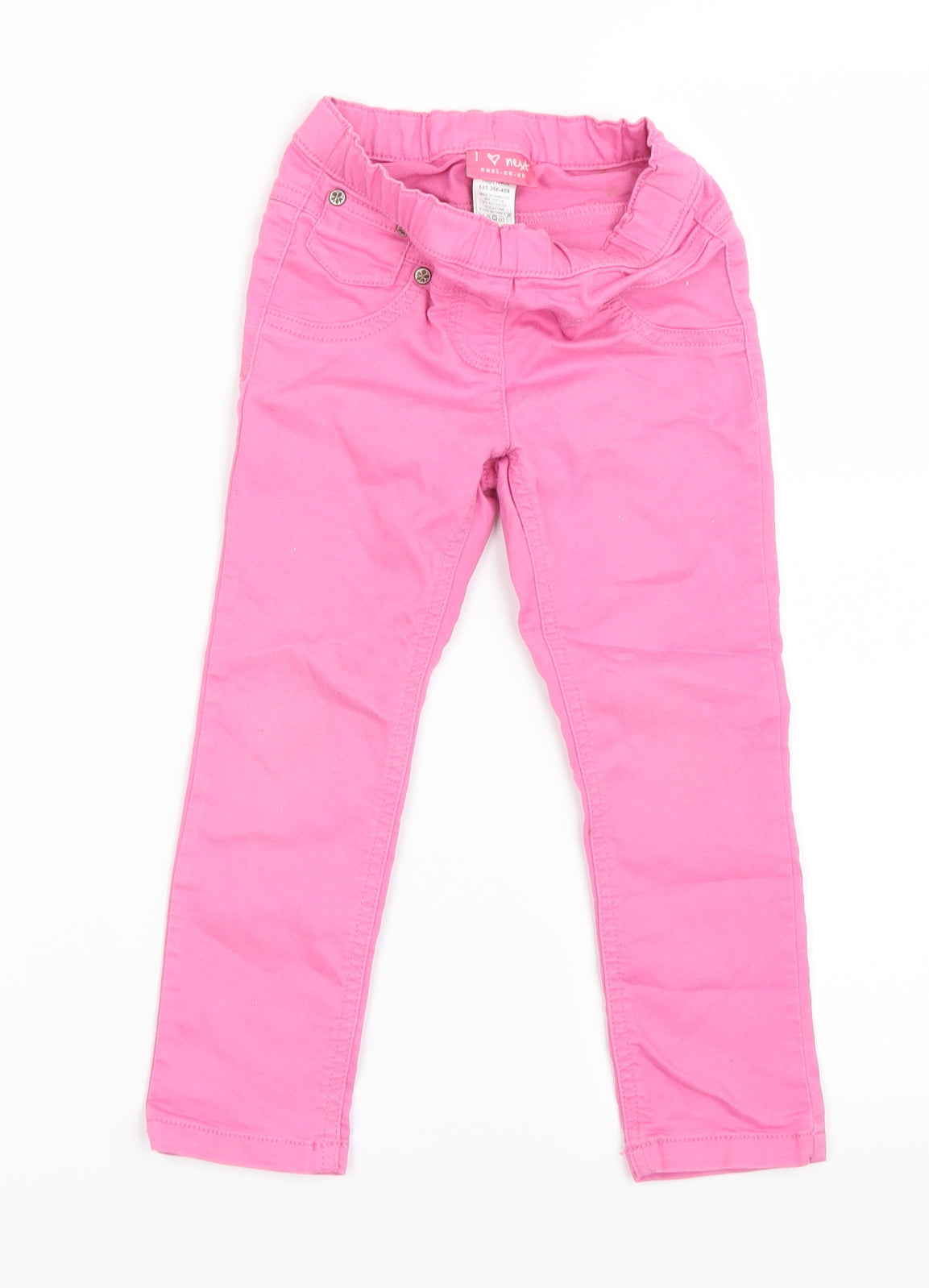 NEXT Girls Pink   Skinny Jeans Size 3-4 Years