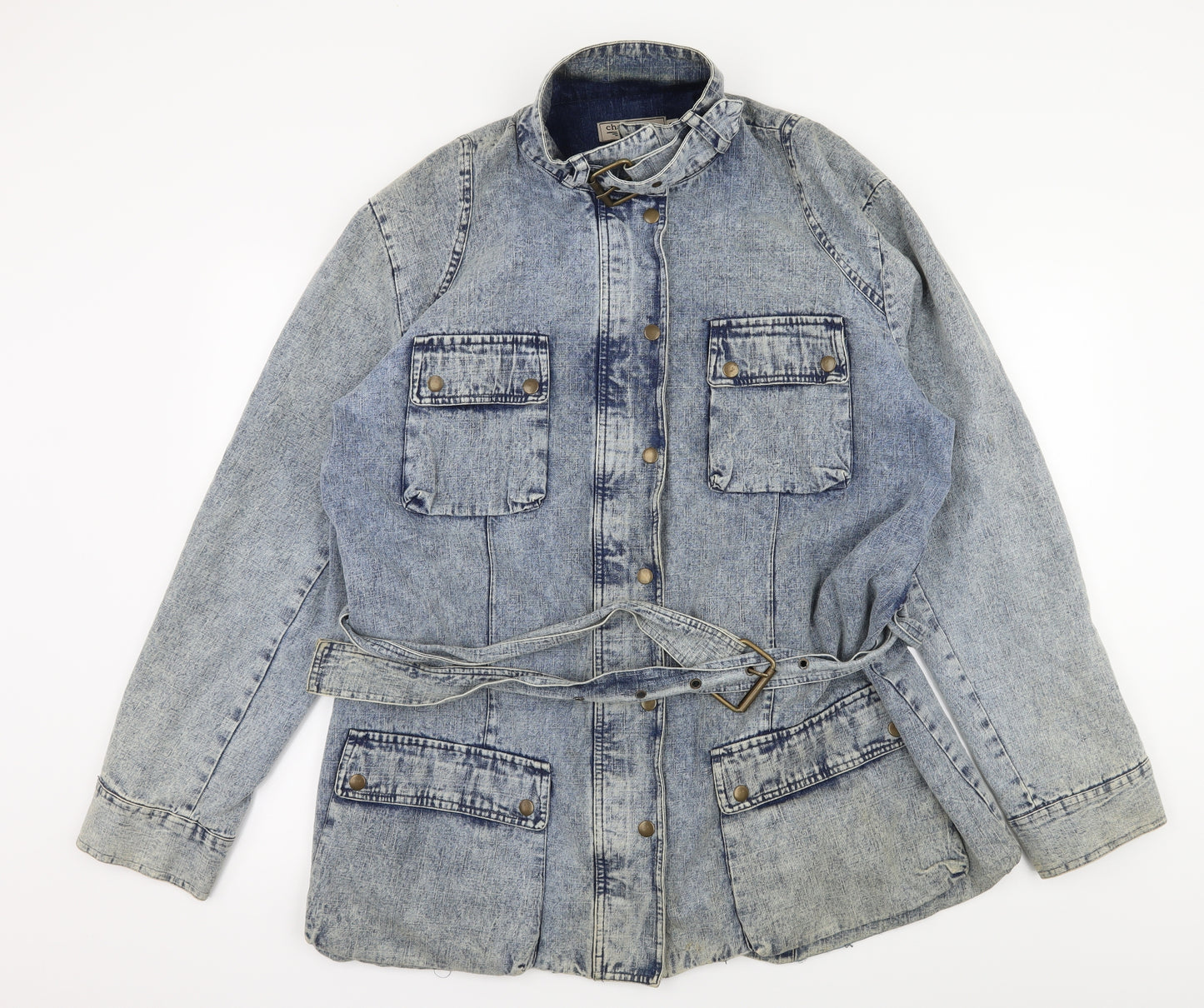 Charlotte James Womens Blue  Denim Jacket  Size 22  - Acid wash