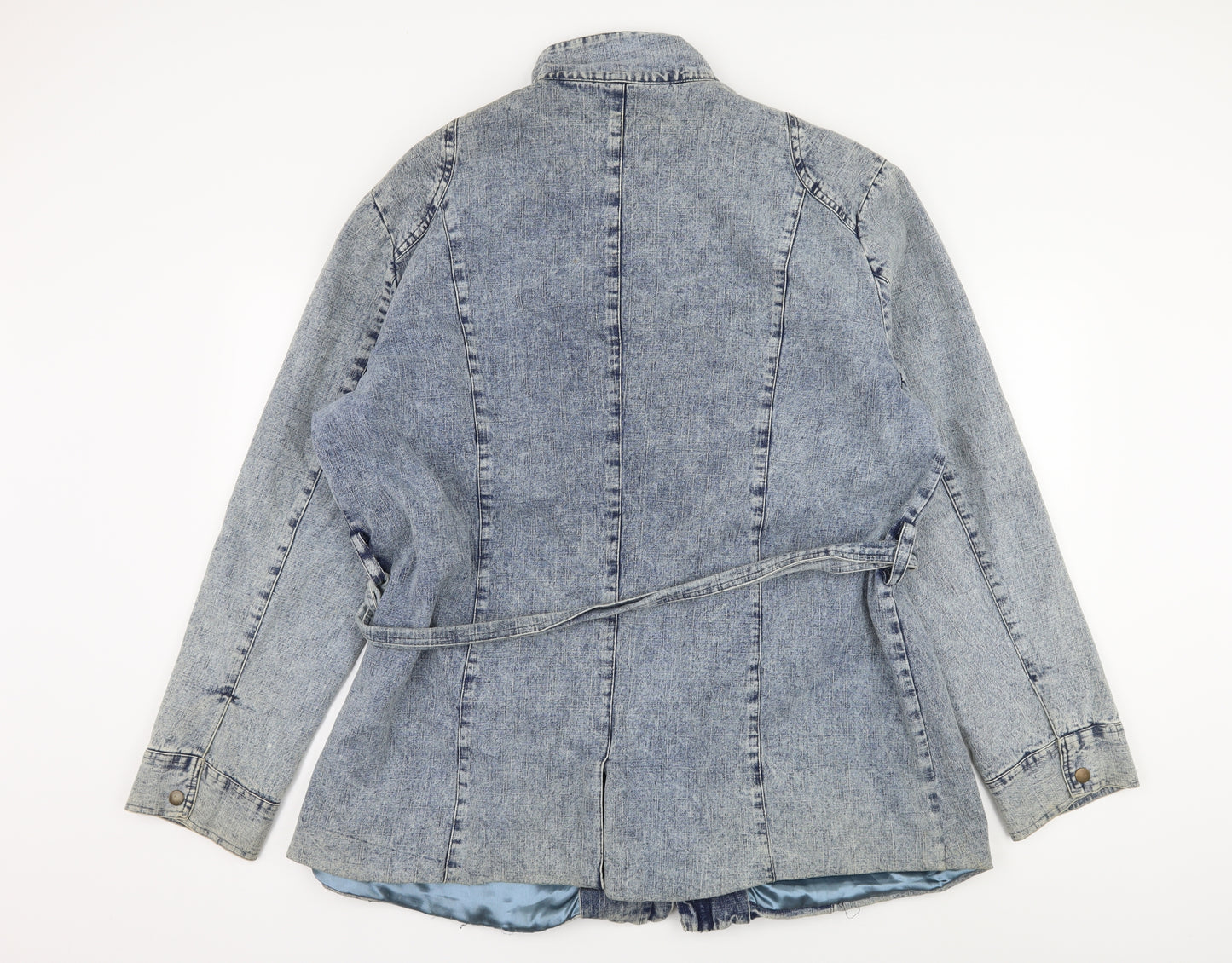 Charlotte James Womens Blue  Denim Jacket  Size 22  - Acid wash