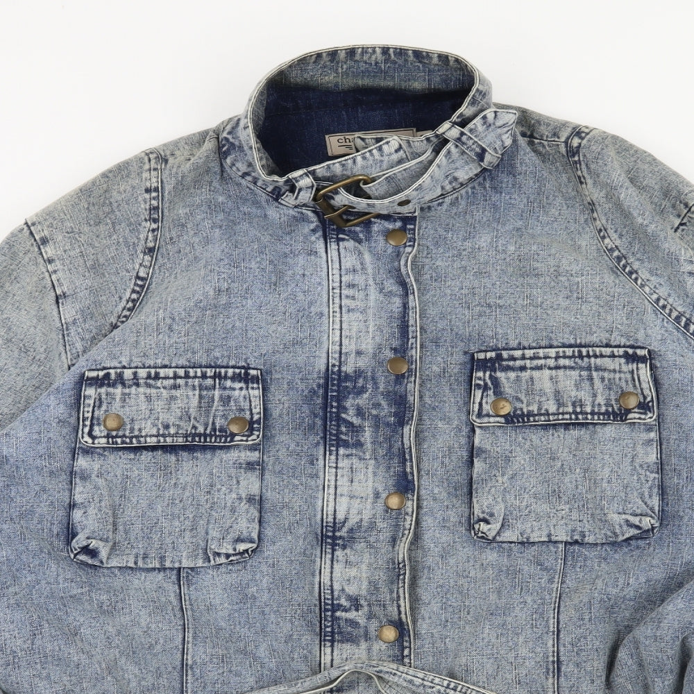 Charlotte James Womens Blue  Denim Jacket  Size 22  - Acid wash