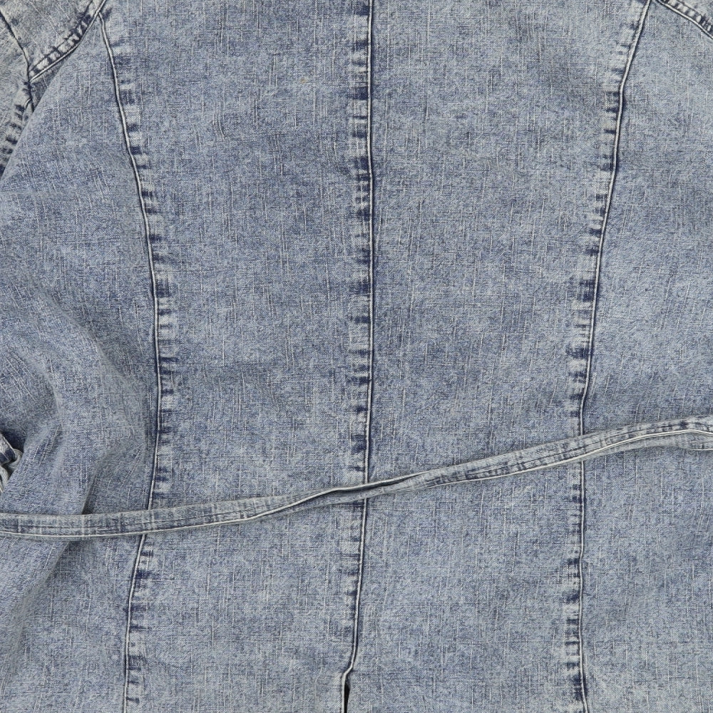 Charlotte James Womens Blue  Denim Jacket  Size 22  - Acid wash