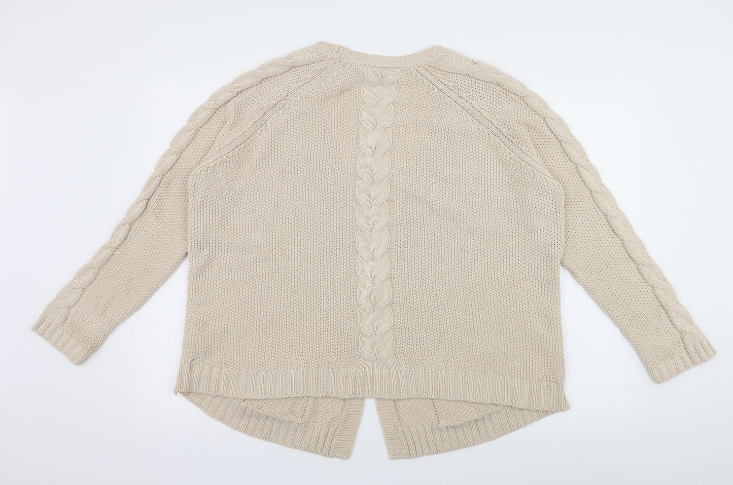Marks and Spencer Womens Ivory  Knit Cardigan Jumper Size 16