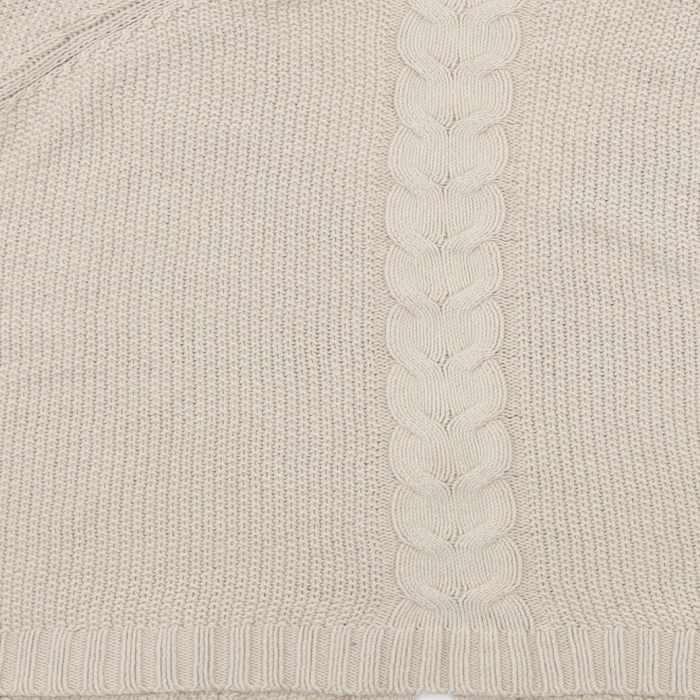 Marks and Spencer Womens Ivory  Knit Cardigan Jumper Size 16