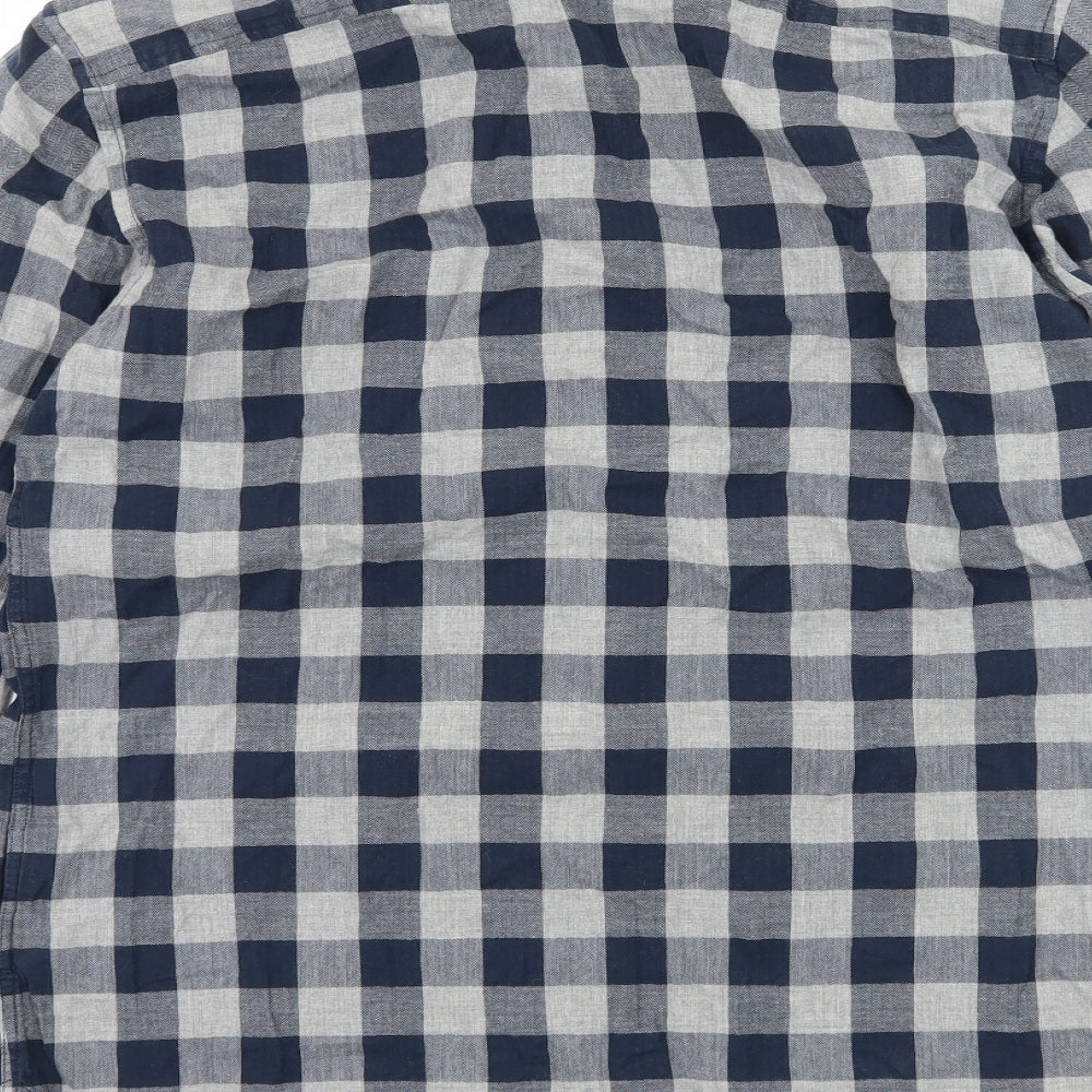 Jack Wills Mens Blue Check   Button-Up Size S