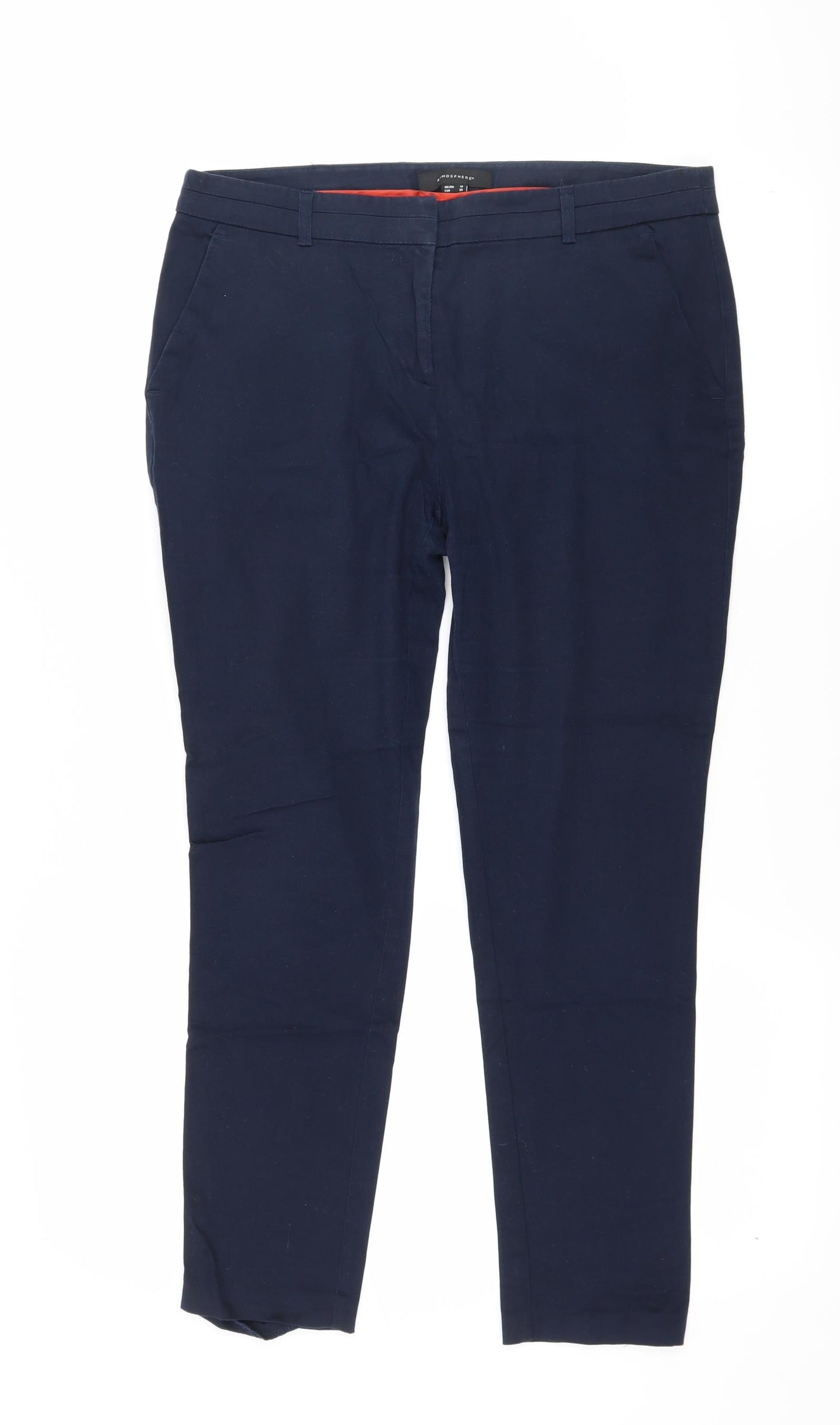 Atmosphere Womens Blue   Trousers  Size 10 L25 in