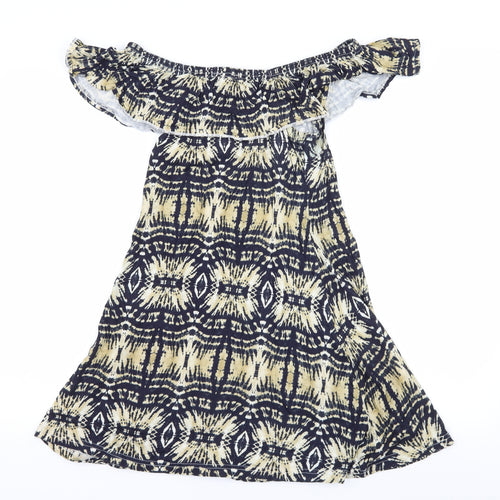 Atmosphere Womens Multicoloured Geometric Jersey Skater Dress  Size 6
