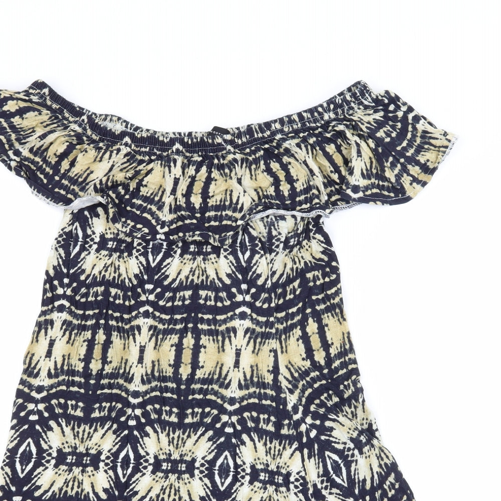 Atmosphere Womens Multicoloured Geometric Jersey Skater Dress  Size 6