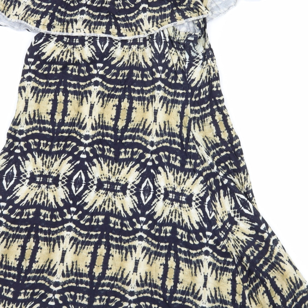 Atmosphere Womens Multicoloured Geometric Jersey Skater Dress  Size 6