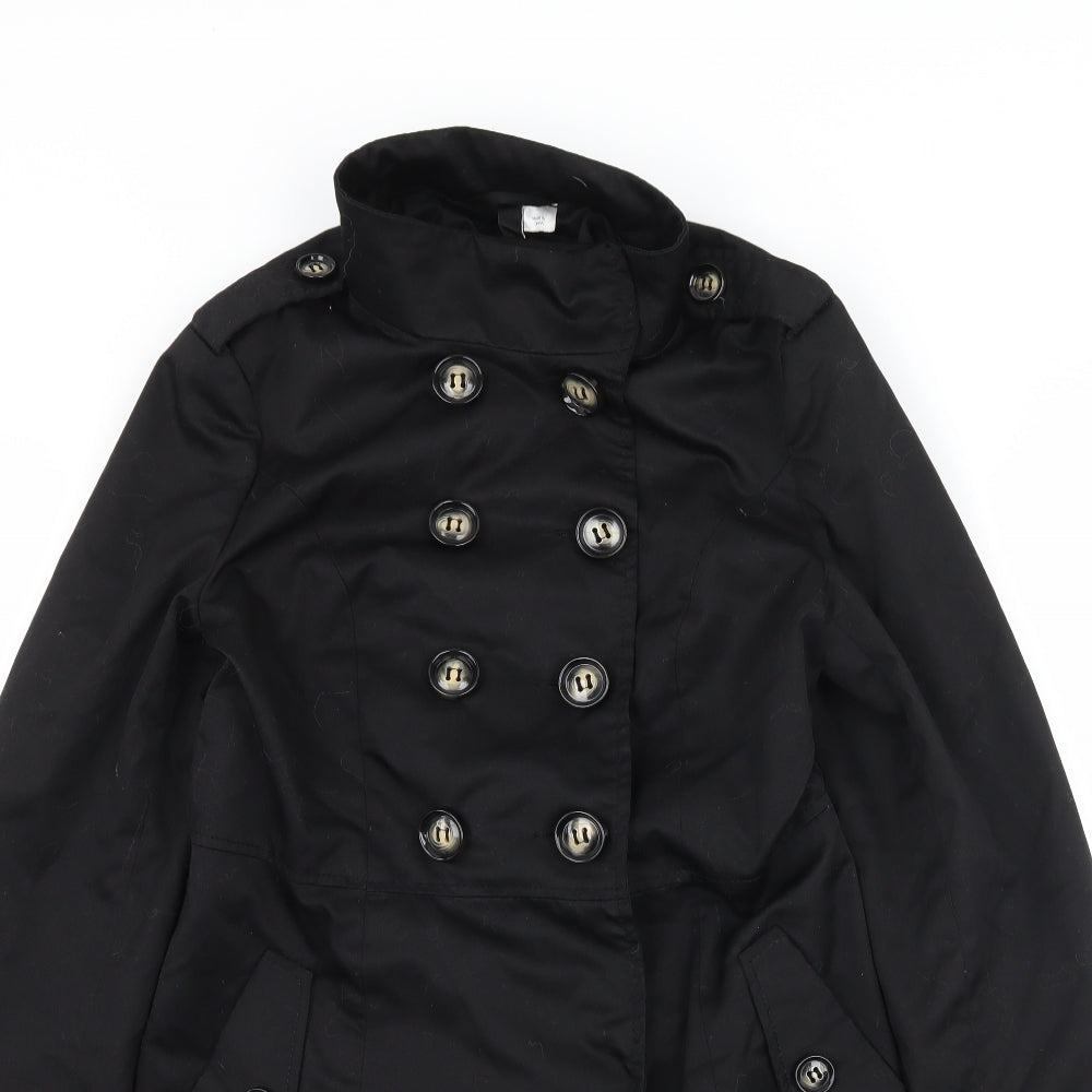 Divided by H&M Womens Black   Pea Coat Coat Size 10