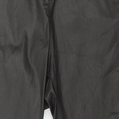 Marks and Spencer Womens Brown   Pedal Pusher Trousers Size 14 L25 in