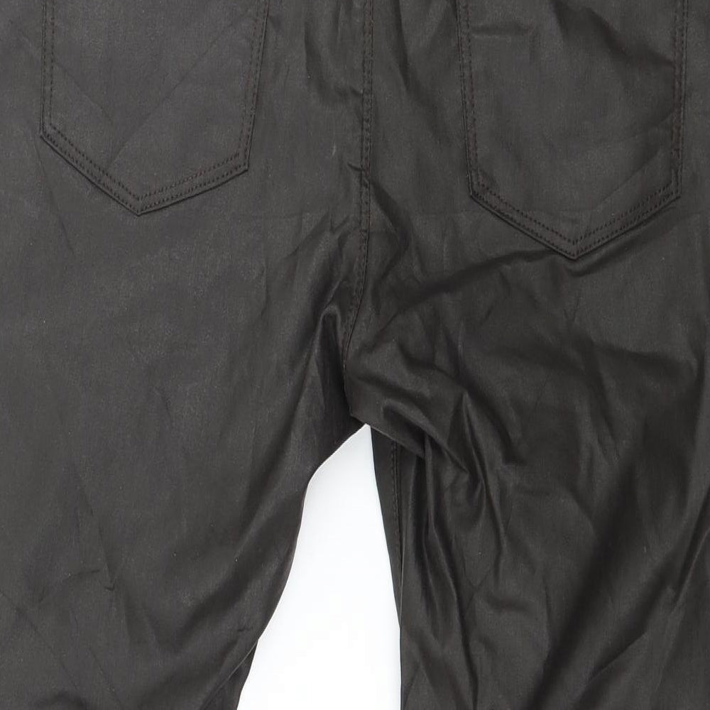 Marks and Spencer Womens Brown   Pedal Pusher Trousers Size 14 L25 in