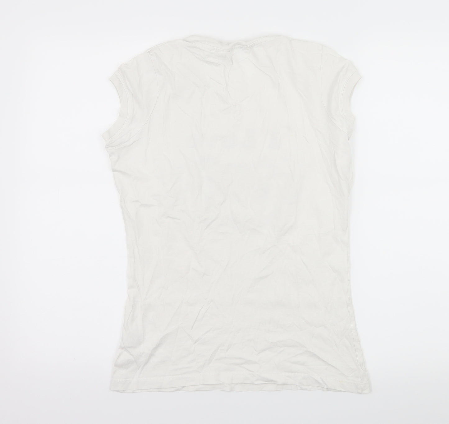 New Look Womens White  Jersey Basic T-Shirt Size 14  - Peanuts Snoopy