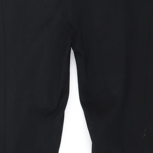 Prime Womens Black  Jersey Capri Leggings Size M L28 in
