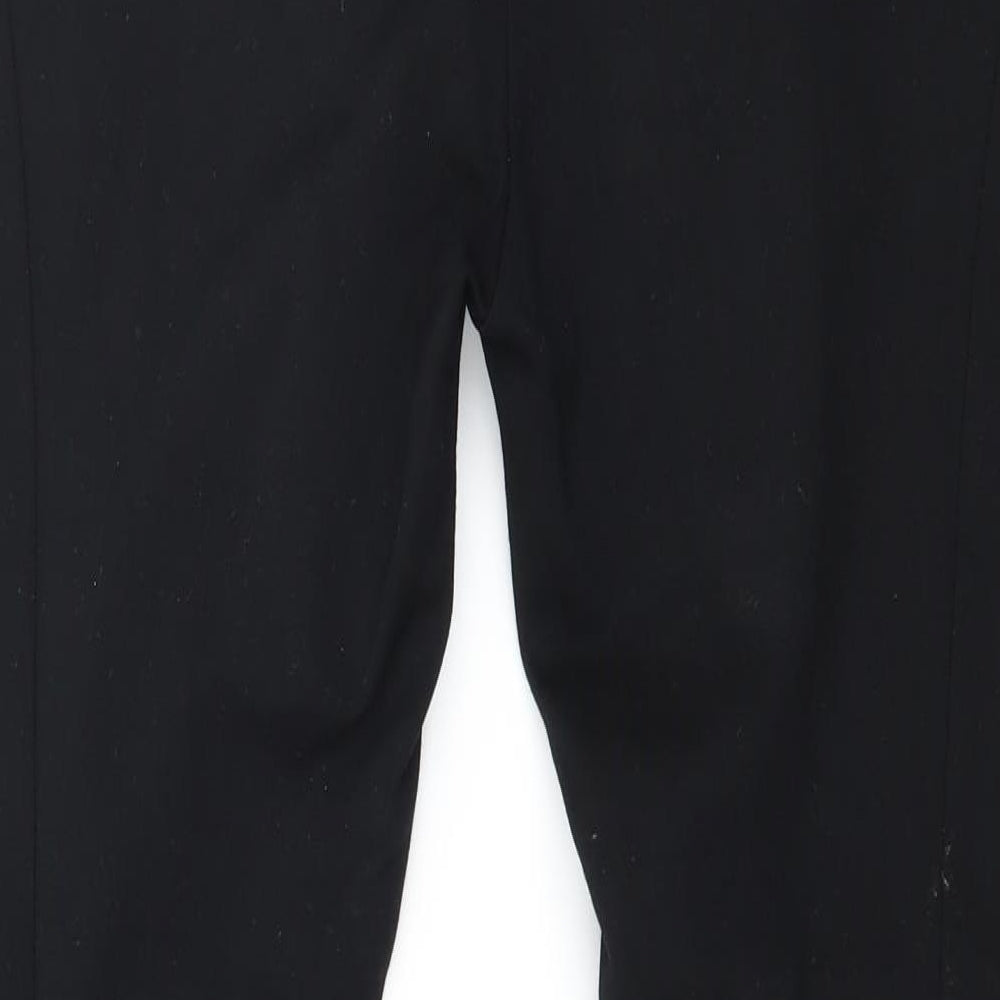 Prime Womens Black  Jersey Capri Leggings Size M L28 in