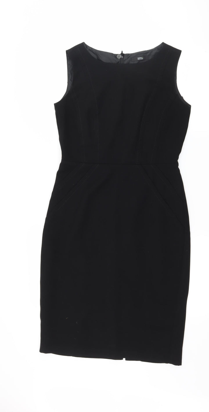 Marks and Spencer Womens Black   Sheath  Size 8