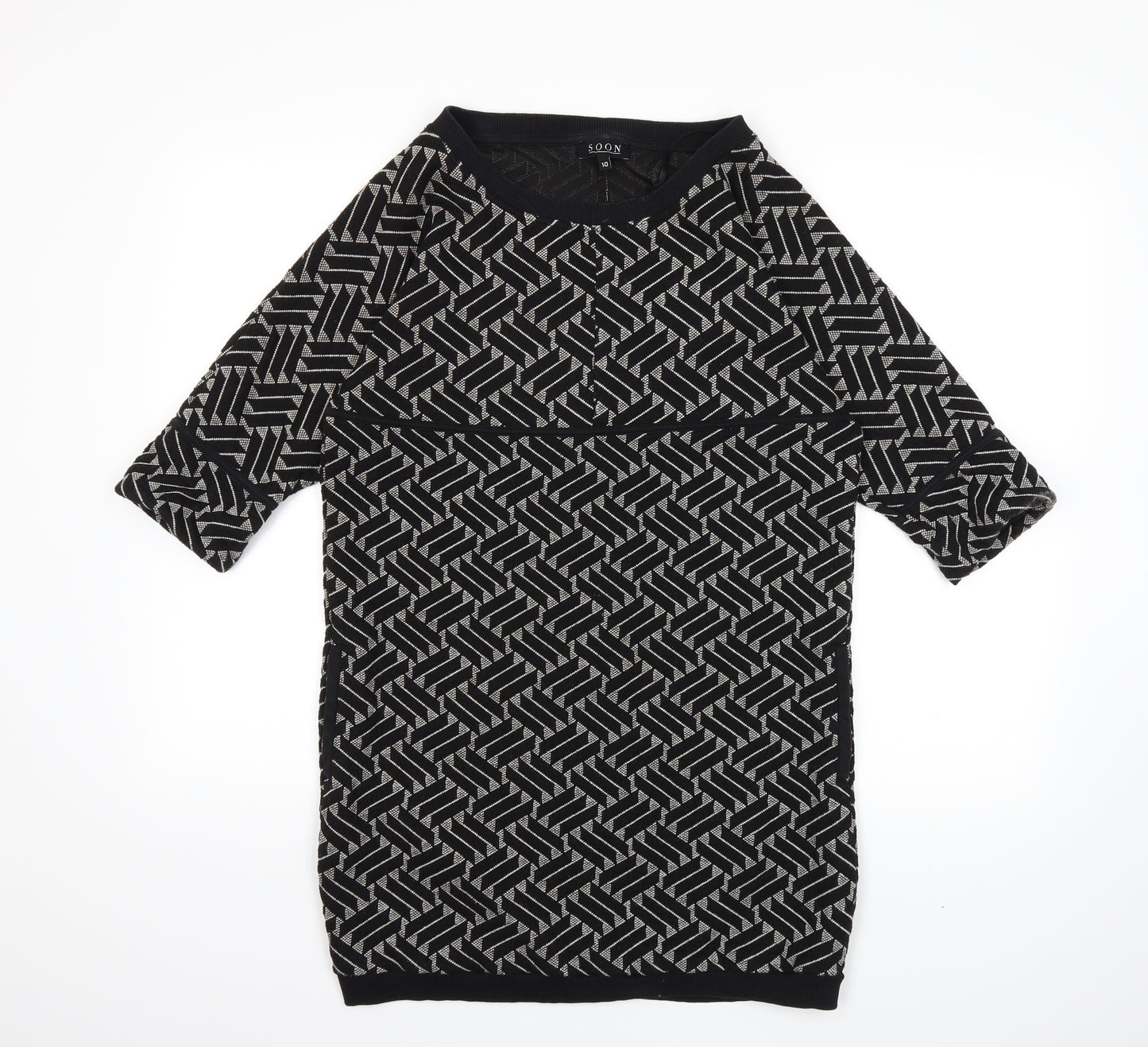 Soon Womens Black   Pullover Sweatshirt Size 10