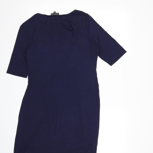 Warehouse Womens Blue   T-Shirt Dress  Size 16
