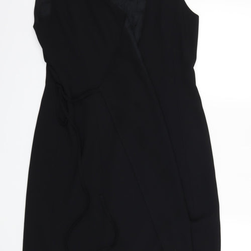 C.C.D.K Womens Black   Wrap Dress  Size 16