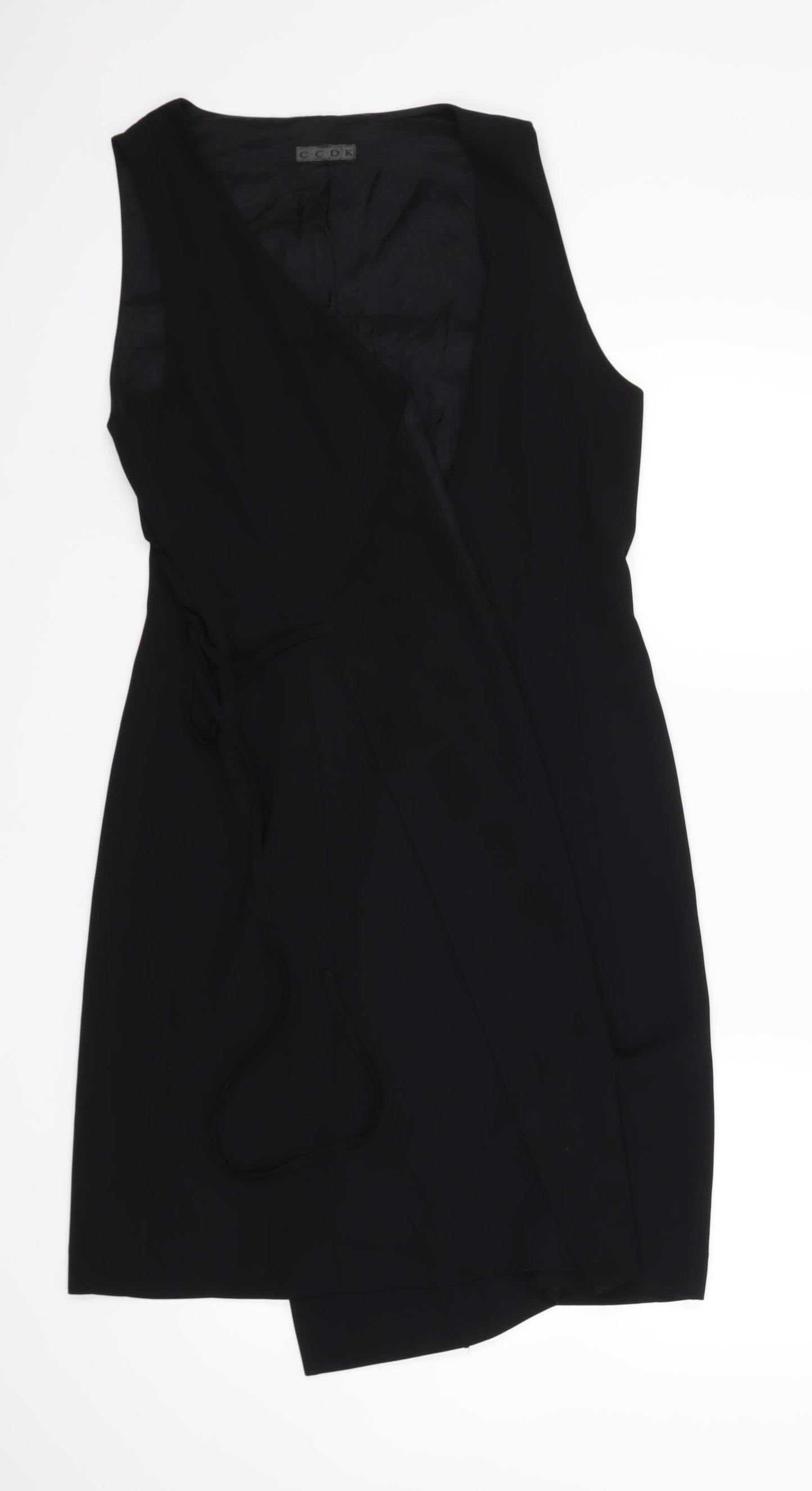 C.C.D.K Womens Black   Wrap Dress  Size 16