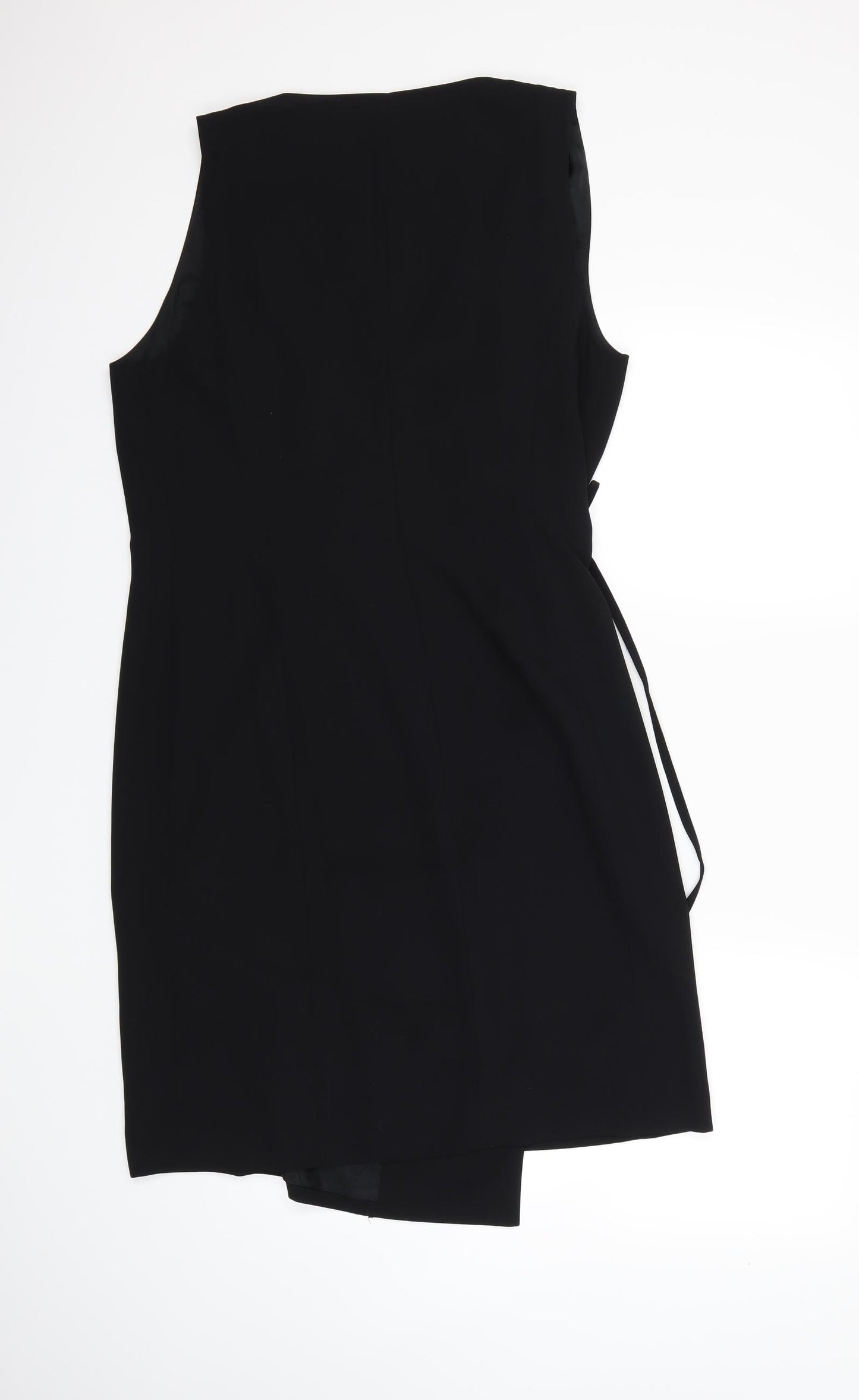 C.C.D.K Womens Black   Wrap Dress  Size 16