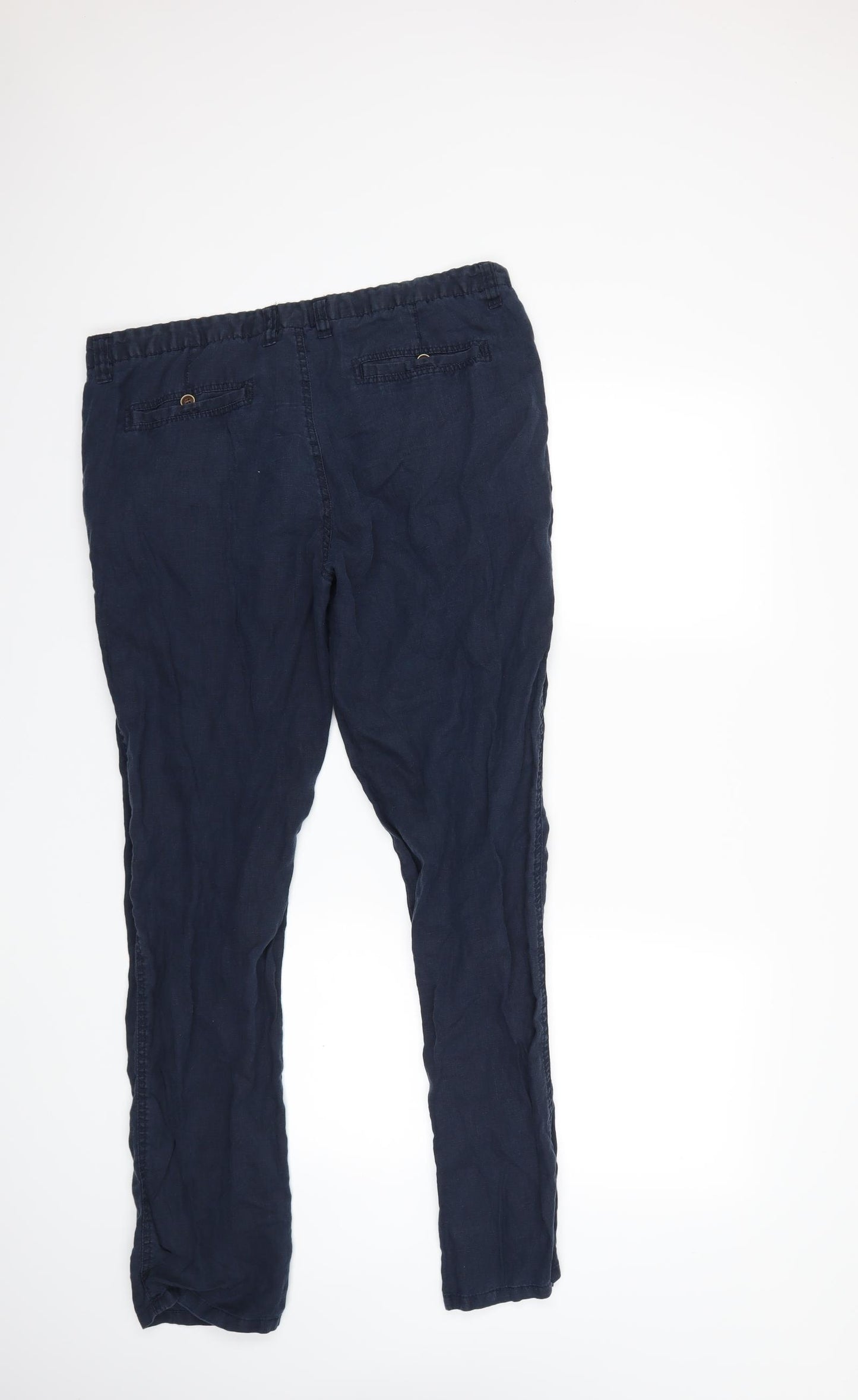 Denim & Co. Mens Blue   Trousers  Size 36 in L30 in