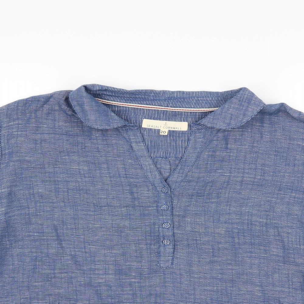 Seasalt Womens Blue   Basic Blouse Size 20