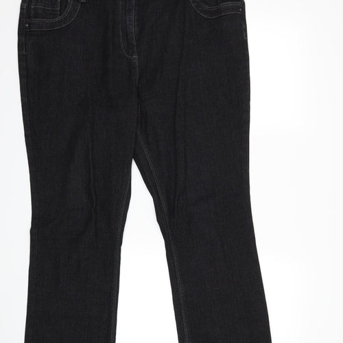 Preworn Womens Blue  Denim Bootcut Jeans Size 20 L27 in