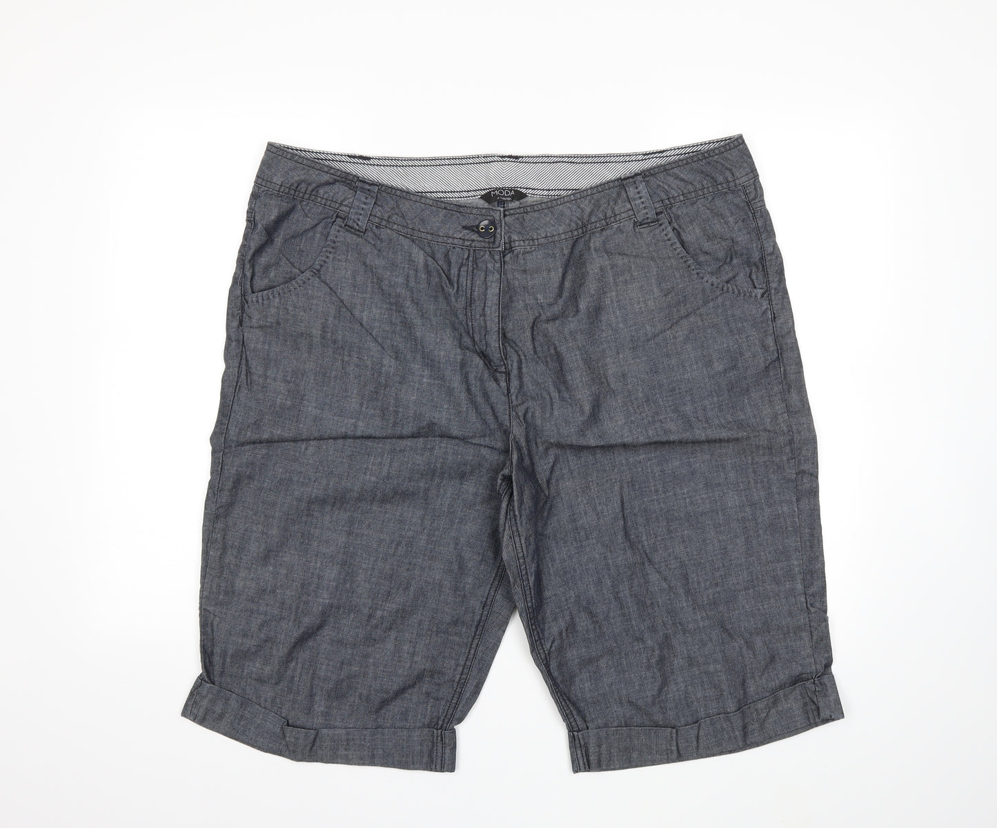 George Womens Grey   Chino Shorts Size 20