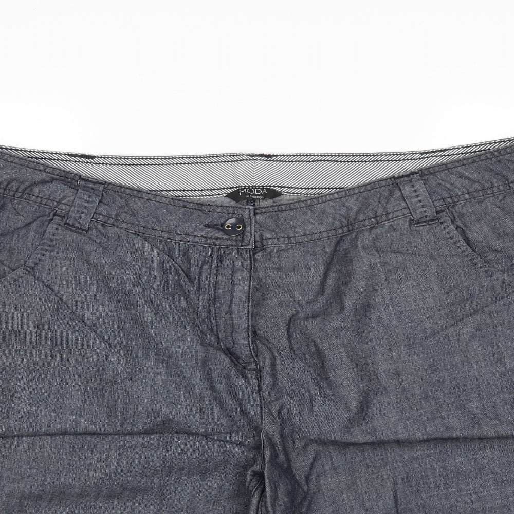 George Womens Grey   Chino Shorts Size 20