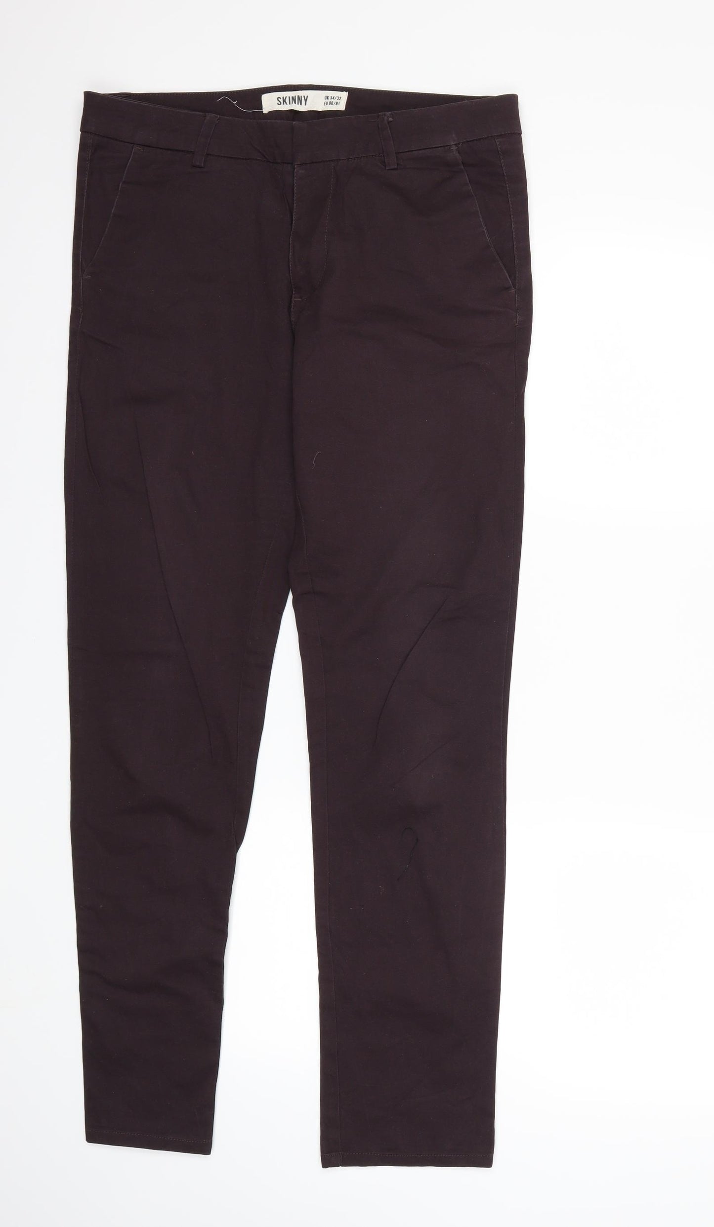 New Look Mens Purple   Chino Trousers Size 34 in L32 in