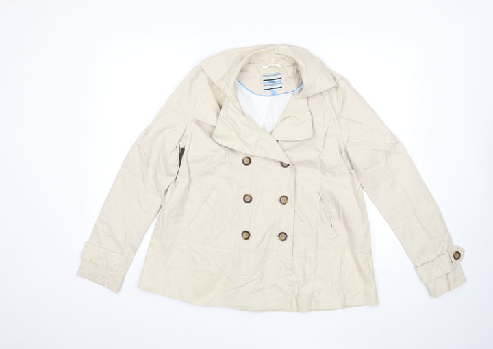 NEXT Womens White Jacket Coat Size 10