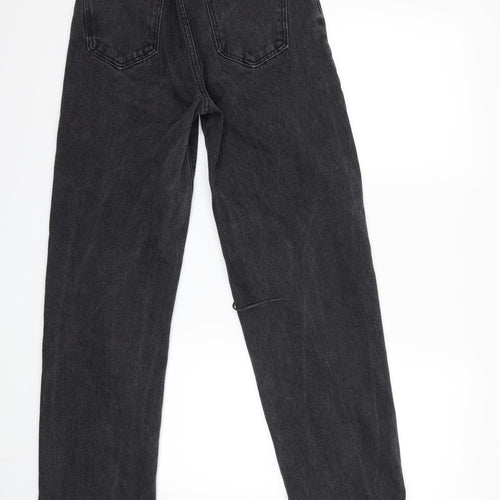 SheIn Womens Black  Denim Straight Jeans Size XS L30 in