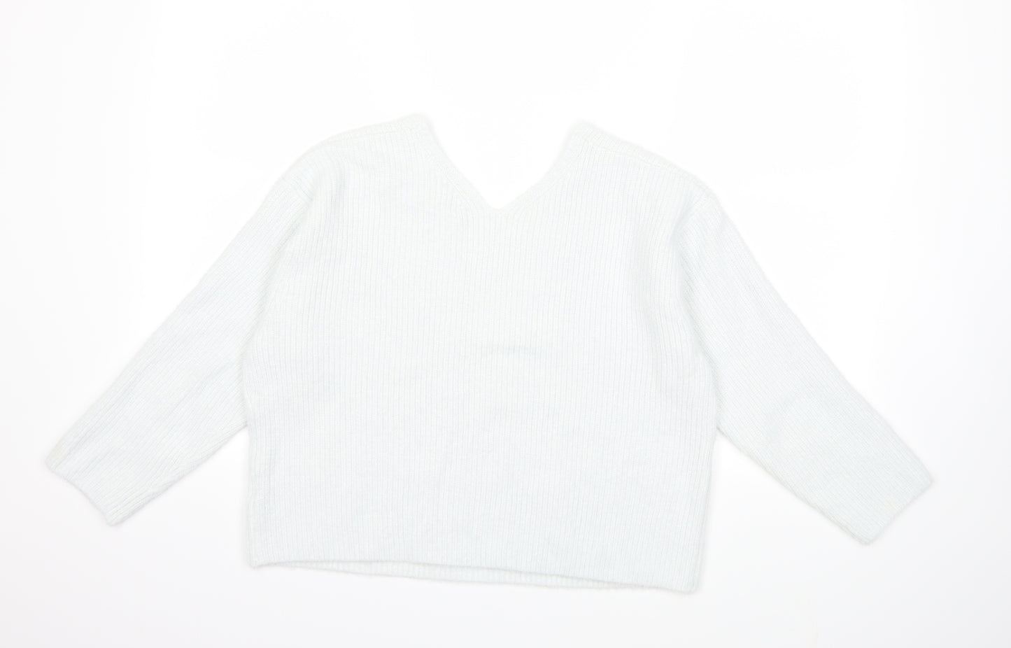 H&M Womens Blue  Knit Pullover Jumper Size M