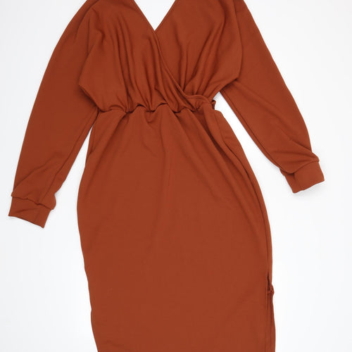Preworn Womens Brown   Jumper Dress  Size XL