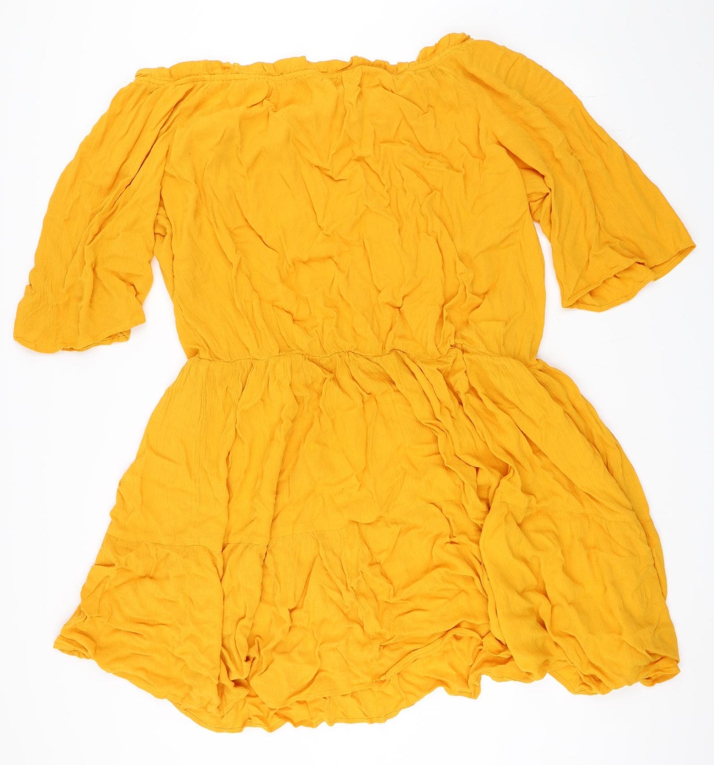 Capsule Womens Yellow   Skater Dress  Size 28