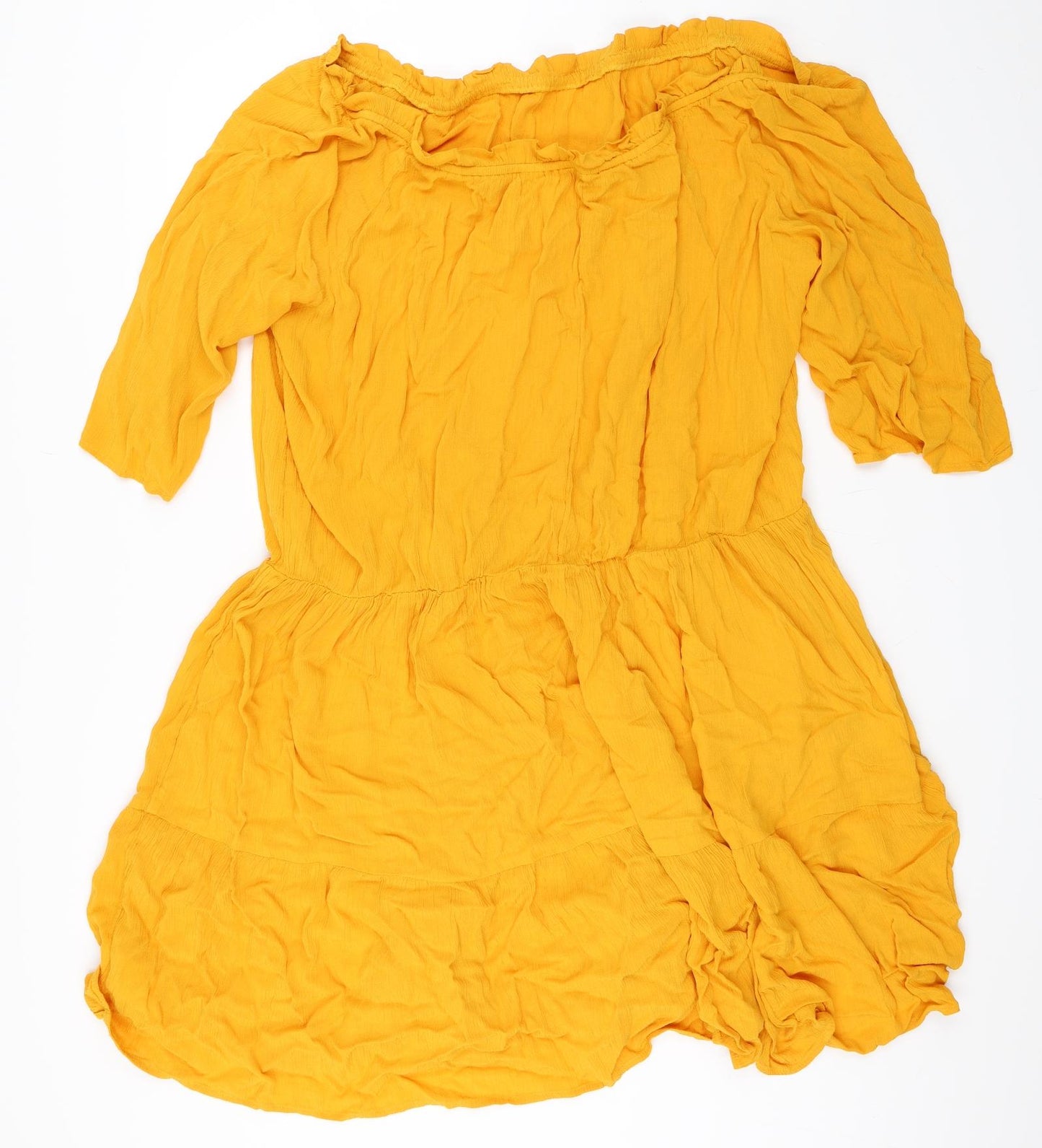 Capsule Womens Yellow   Skater Dress  Size 28
