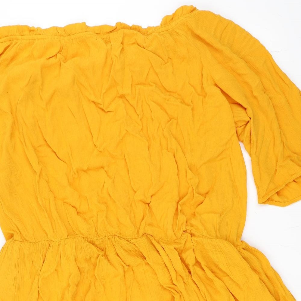 Capsule Womens Yellow   Skater Dress  Size 28