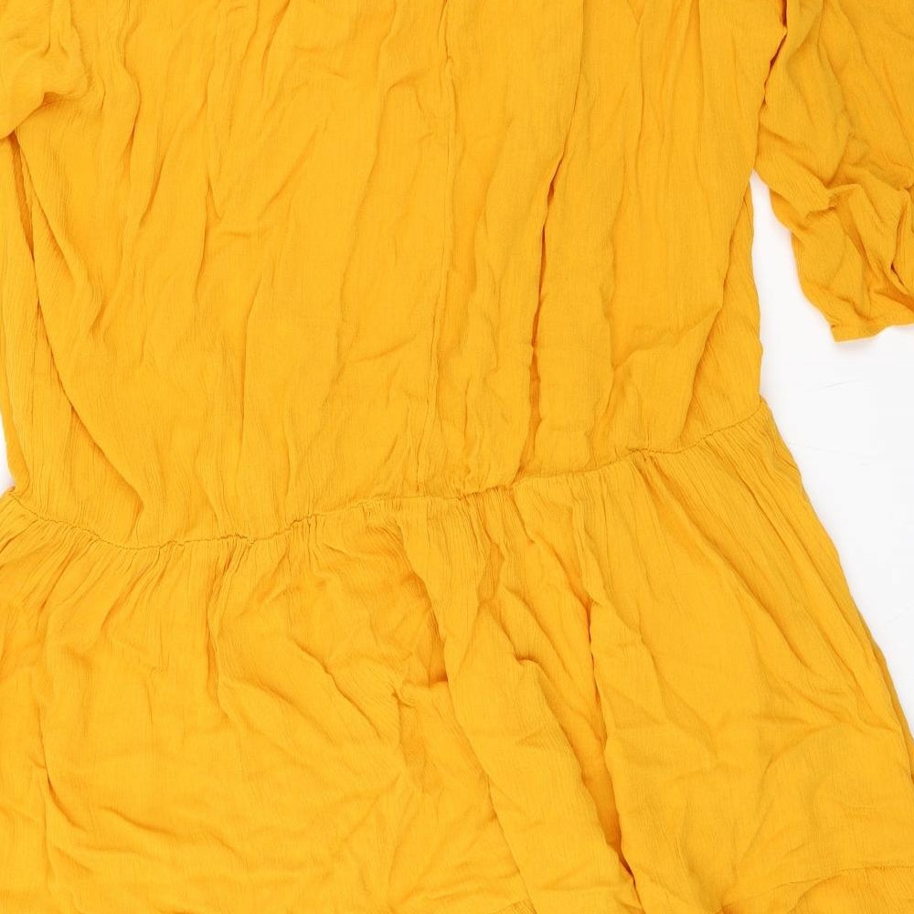 Capsule Womens Yellow   Skater Dress  Size 28