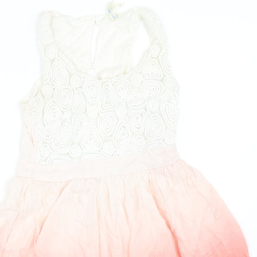 Blue Vanilla Womens Pink   Skater Dress  Size 8