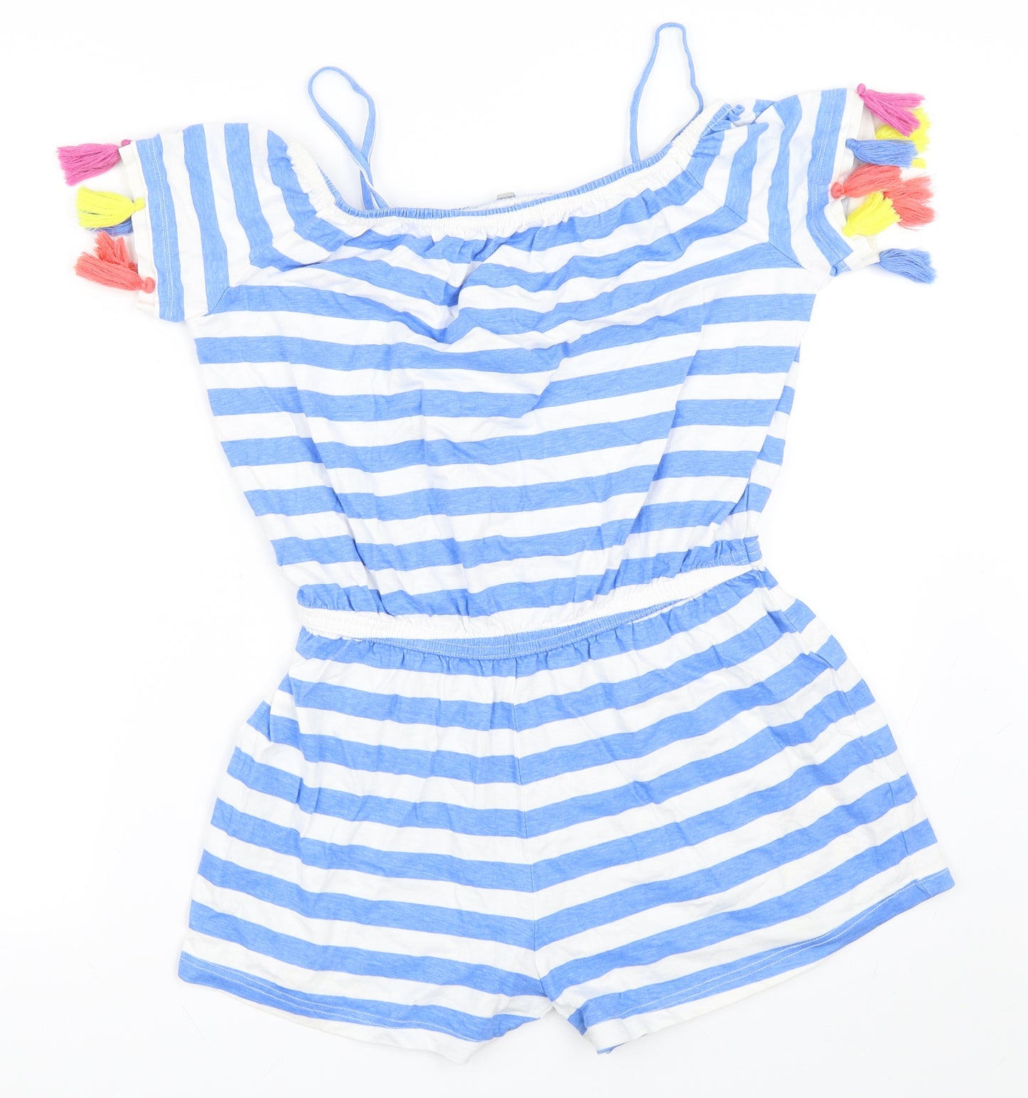 Preworn Girls Blue   Playsuit One-Piece Size 12-13 Years