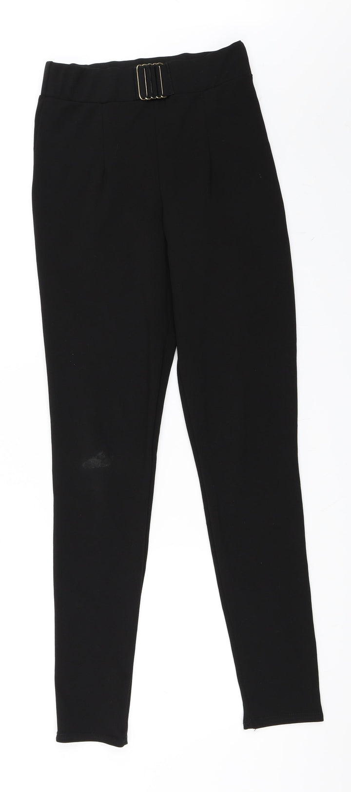 PRETTYLITTLETHING Womens Black   Carrot Trousers Size 8 L30 in