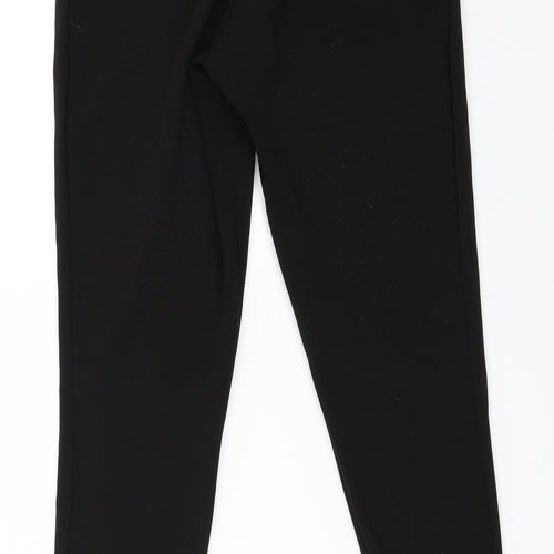 PRETTYLITTLETHING Womens Black   Carrot Trousers Size 8 L30 in